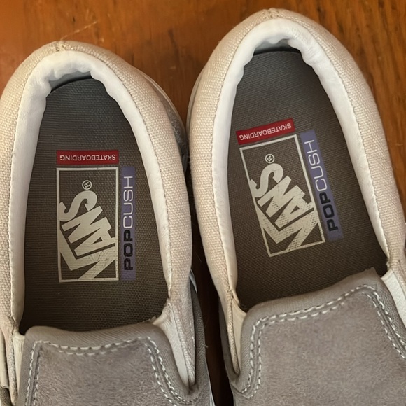 Vans, like new, W5, grey suede loafer - Picture 2 of 5